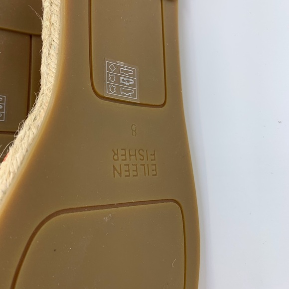 Eileen Fisher Orange Lace Espadrille Sz 8 - Picture 11 of 16